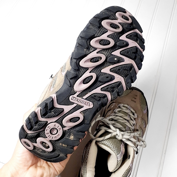 Merrell Ridgepass Women's Brindle/Sea Fog Mid Waterproof Boots F847 - Picture 11 of 12